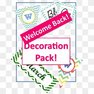 Welcome Back Classroom Decor Pack Caboodle - Graphic Design Clipart