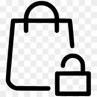 Bag Clip Lock - Shopping Bag Icon Png Transparent Png