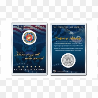 United States Marine Corps Emblem Jfk Kennedy Half - Coin Clipart