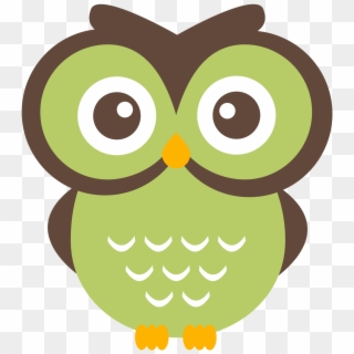 Purple Owl Clipart - Green Owl Clip Art - Png Download