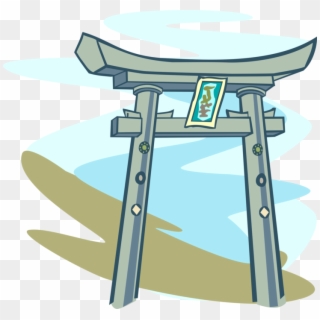 Vector Illustration Of Japanese Traditional Buddhist - End Table Clipart