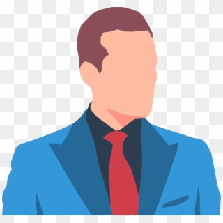 This Free Icons Png Design Of Faceless Male Avatar - Man In Suit Clip Art Transparent Png