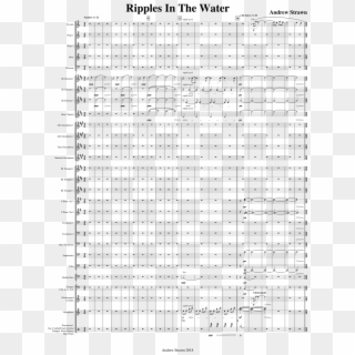 Ripples In The Water Sheet Music For Flute, Clarinet, - Kop Surat Fmipa Unnes Clipart