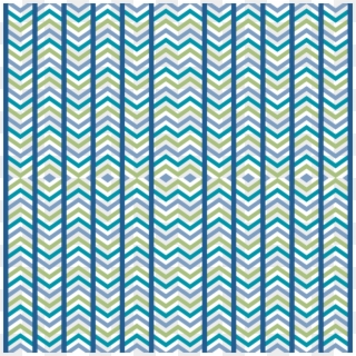 Comfy Striped Chevron Blue Green Giftwrap - Christmas Baby Shower Template Clipart