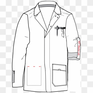 Download Images Of Lab Coat Drawing - Drawing Of A Lab Coat Clipart