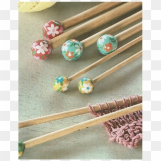 Dmc Flower Bamboo 40cm Knitting Needles - Earrings Clipart