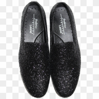 Picture Of Black Sparkle Shoe - Slip-on Shoe Clipart