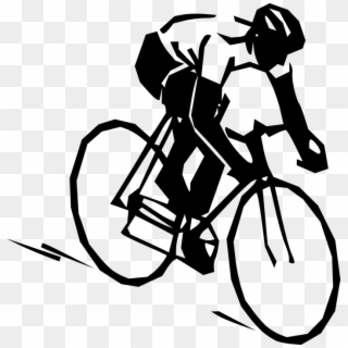 Race Fast Bike - Cyclist Clipart - Png Download