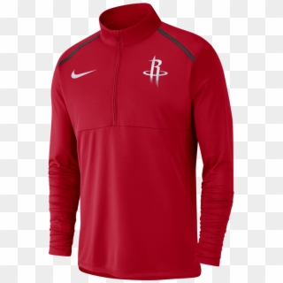 Men's Houston Rockets Nike Red 1/4 Zip Element Jacket - Houston Rockets Clipart