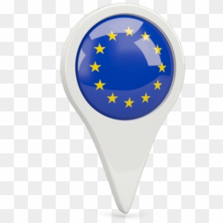 Illustration Of Flag Of European Union - New Zealand Flag Pin Clipart