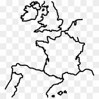 West Europe Outline Map Clipart