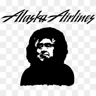 Alaska Airlines Logo Black And White - Alaska Airlines Inc Logo Clipart