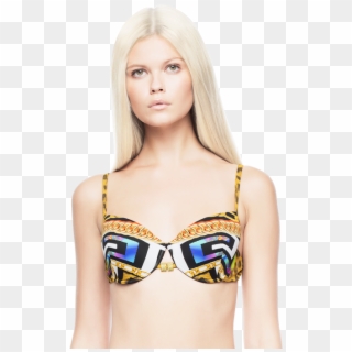 Versace Pyschedelic Bikini Top - Swimsuit Top Clipart