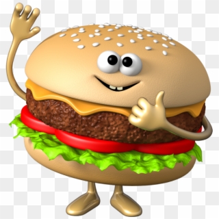 Hamburger Veggie Burger Fast Food Hot Dog Clip Art - Burger Cartoon Png Transparent Png