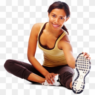 Black Lady In Gym Clipart