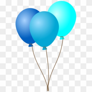 Fiesta De Cumpleaños, Globos, Azul - Balloons Clipart - Png Download