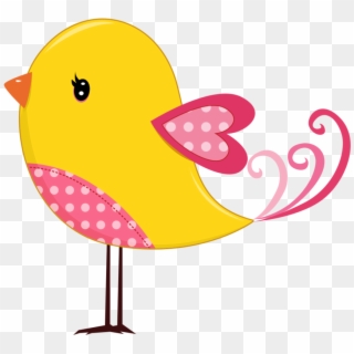 Cute Bird Svg Clipart - Passarinho Amarelo Desenho Png Transparent Png