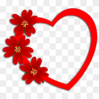 Corazón Con Flores - Coração Dia Das Mães Clipart