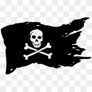 Jolly Roger Flag Piracy Decal Skull And Crossbones - Pirate Flag No Background Clipart