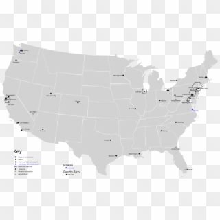 Usa State Map Chicago Png Transparent Stock - Us Maps States Clipart