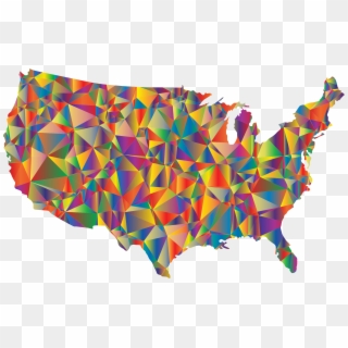 This Free Icons Png Design Of Low Poly United States Clipart