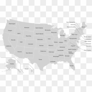 Map Of Usa States Wikipedia U S State - Us States Map Svg Clipart