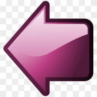 Nuvola Arrow Left Pink - Icon Clipart