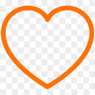 600 X 537 2 - Orange Heart Icon Png Clipart