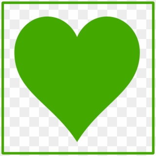 Clip Art Green Hearts - Png Download