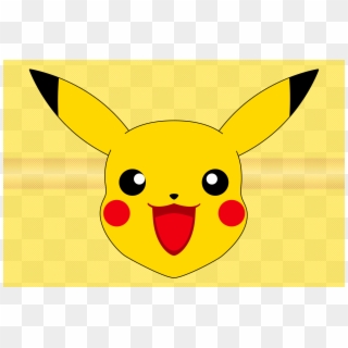Pikachu Cut Out Face Mask Png - Pikachu Smiling Face Clipart