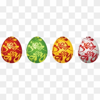 Easter Decorative Eggs Set Png Clipart Picture - Vector Easter Eggs Png Transparent Png