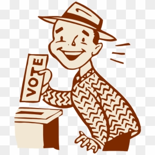 Royalty Free Stock Vote Transparent Clipart - Cartoon Of Voting - Png Download