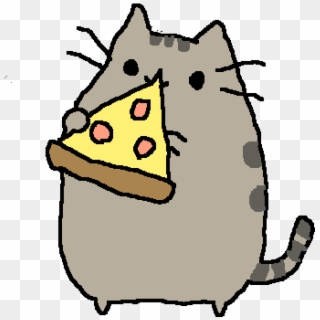 Cat Eating Pizza Png - Pusheen Eating Pizza Clipart