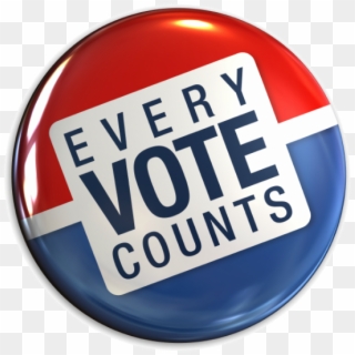 574 X 559 6 - Your Vote Counts Button Clipart