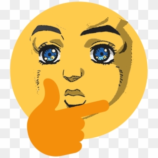 Shitpostcrusaders - Thinking Emoji Transparent Clipart