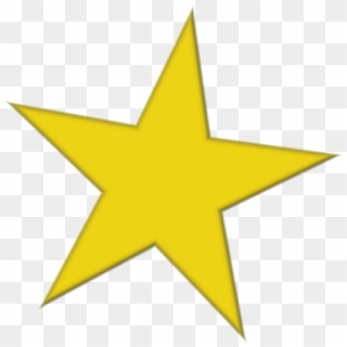 Estrella Dibujo Png - Png Image 5 Pointed Gold Star Clipart