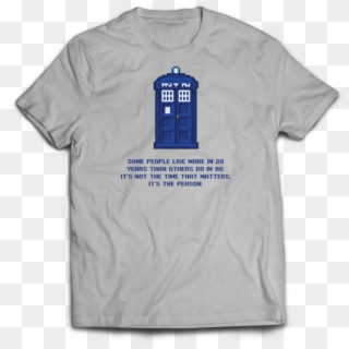 Dr Who / Tardis Its The Person That Matters - Rugby Prop T Shirt Clipart