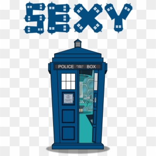 Doctor Who And Tardis Vector Clipart