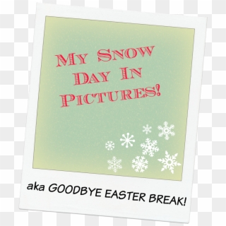My Snow Day In Pictures - Paper Clipart
