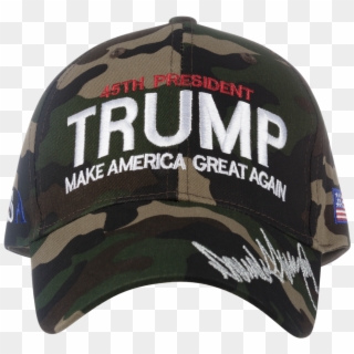 Trump, Camo Hat, Camouflage Hats Make America Great - Camo Trump Hat Clipart