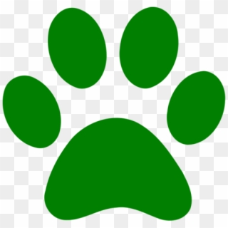 Dog Paw Prints Paw Print Clip Art Free Images - Green Paw Clipart - Png Download