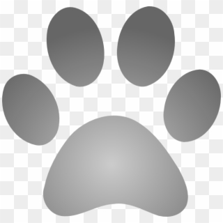 Picture Free Library Grey - Grey Dog Paw Print Clipart
