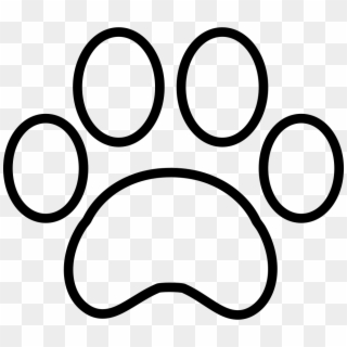 980 X 844 17 - Paw Print Outline Svg Clipart