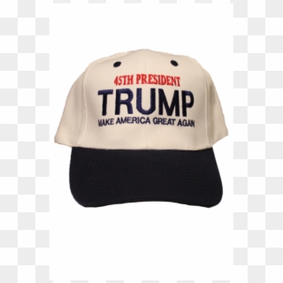 45th President Trump Hat White/navy - Baseball Cap Clipart