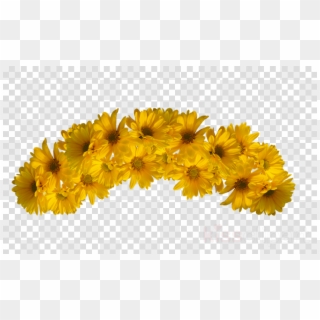 Transparent Flower Crowns - Yellow Flower Crown Png Clipart