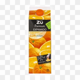 Zü Premium Zumo De Naranja Exprimido Con Pulpa - Mandarin Orange Clipart