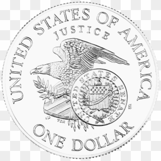 1998 Rfk Silver Dollar Reverse - Silver Dollar Clipart