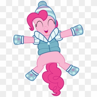 Snow Angel Clipart Group - Mlp Pinkie Pie Winter - Png Download