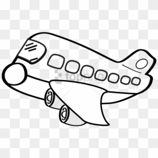 Free Png Cute Aeroplaneblack And White Png Image With - Airplane Clipart Black And White Png Transparent Png