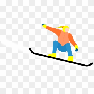 Plano Simple Caricatura Esquí Png Y Psd - Skier Turns Clipart
